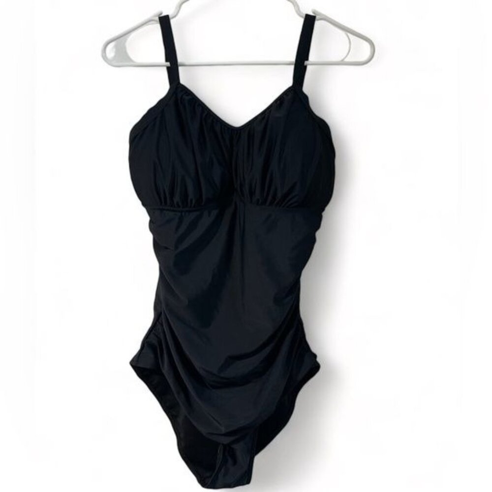 Aqua Eve Swimsuit for Women Tummy Control One Piece Bathing Suit NWT